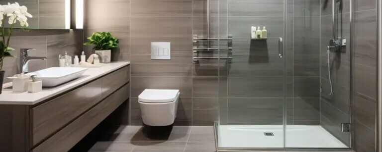 Glasrückwände Duschtrennwände Rothenburg | Badezimmer mit verglaster Dusche