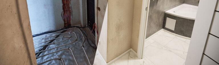 Umbau und Renovationen in Basel | Vorher Nachher Bild Badezimmer